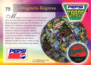 1994 Pepsi Marvel #75 Magneto Returns Back