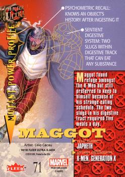 2018 Fleer Ultra X-Men #71 Maggot Back