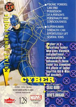 2018 Fleer Ultra X-Men #128 Cyber Back