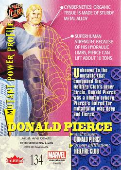 2018 Fleer Ultra X-Men #134 Donald Pierce Back