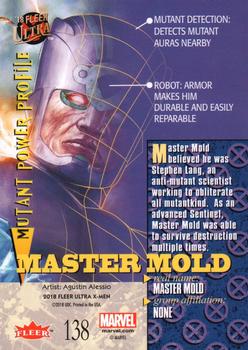 2018 Fleer Ultra X-Men #138 Mastermold Back