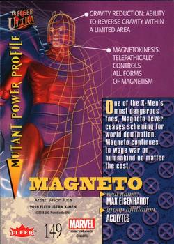 2018 Fleer Ultra X-Men #149 Magneto Back