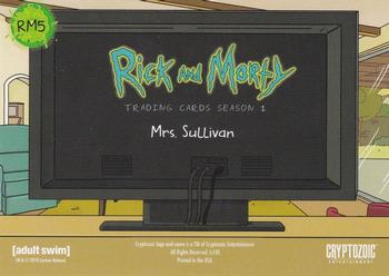 2018 Cryptozoic Rick & Morty Season 1 - Rixty Minutes #RM5 Mrs. Sullivan Back