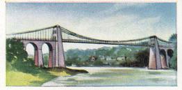 1958 Anonymous Bridges of the World #4 Menai Suspension Bridge Front