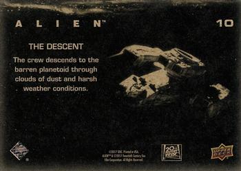 2017 Upper Deck Alien #10 The Descent Back