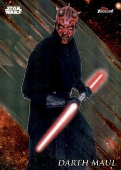 2018 Topps Finest Star Wars #28 Darth Maul Front