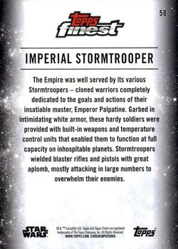2018 Topps Finest Star Wars #50 Imperial Stormtrooper Back