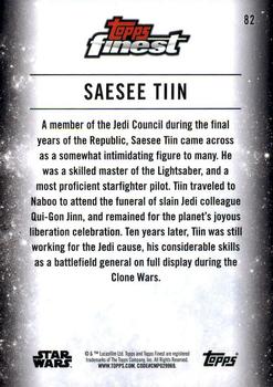 2018 Topps Finest Star Wars #82 Saesee Tiin Back