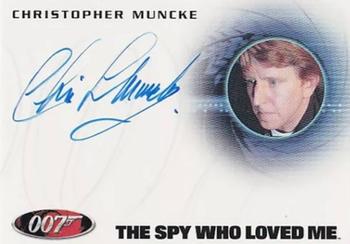 2012 Rittenhouse James Bond 50th Anniversary Series 1 - 40th Anniversary Design Autographs #A201 Christopher Muncke Front