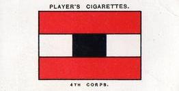 1925 Player's Army Corps and Divisional Signs 1914-1918 2nd Series #52 4th Corps Front