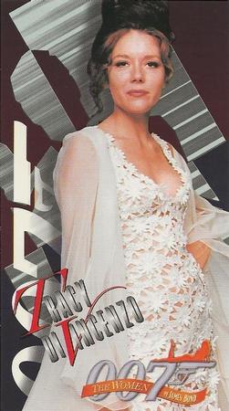 1998 Inkworks The Women of James Bond - Bond's Best #B1 Diana Rigg as Tracy di Vicenzo Front