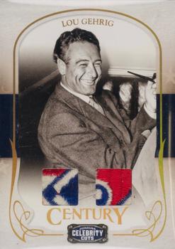 2008 Donruss Americana Celebrity Cuts - Century Combo Materials Prime #53 Lou Gehrig Front