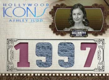 2008 Donruss Americana Celebrity Cuts - Hollywood Icons Quad Materials Die Cuts Year #HI-AJ Ashley Judd Front