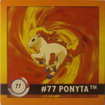 1999 Artbox Pokemon Stickers Series 1 #77 Ponyta Front