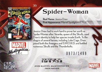 2018 Upper Deck Marvel Masterpieces #39 Spider-Woman Back