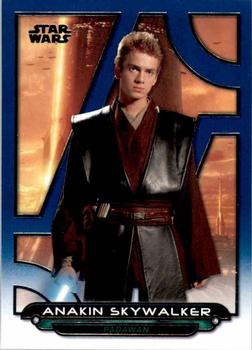 2018 Topps Star Wars: Galactic Files - Blue #AOTC-21 Anakin Skywalker Front