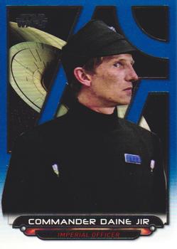 2018 Topps Star Wars: Galactic Files - Blue #ANH-33 Commander Daine Jir Front