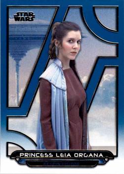2018 Topps Star Wars: Galactic Files - Blue #ESB-19 Princess Leia Organa Front