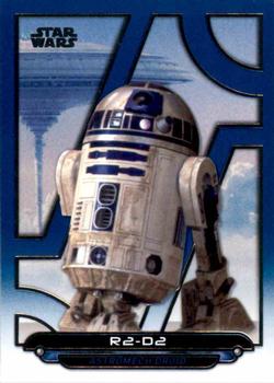 2018 Topps Star Wars: Galactic Files - Blue #ESB-23 R2-D2 Front