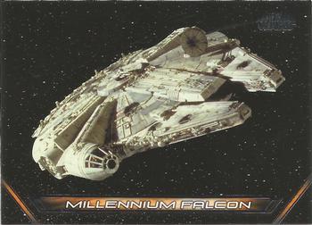 2018 Topps Star Wars: Galactic Files - Vehicles #V-1 Millennium Falcon Front