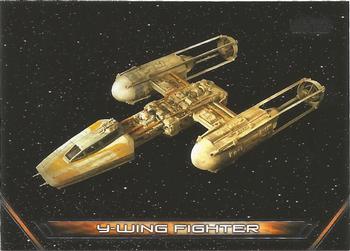 2018 Topps Star Wars: Galactic Files - Vehicles #V-2 Y-Wing Fighter Front