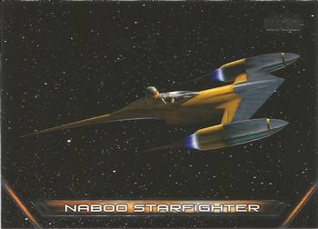 2018 Topps Star Wars: Galactic Files - Vehicles #V-4 Naboo Starfighter Front