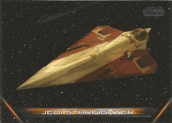 2018 Topps Star Wars: Galactic Files - Vehicles #V-5 Jedi Starfighter Front