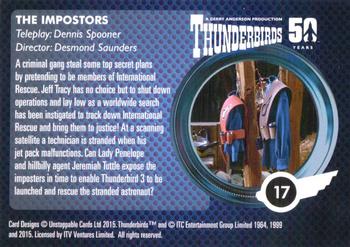 2015 Unstoppable Thunderbirds 50 Years #17 International Rescue? Back