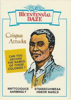 1976 Gamecraft Bicentennial Daze #24 Crispus Attucks Front
