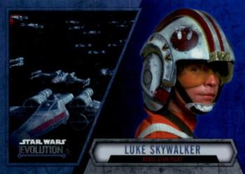 2016 Topps Star Wars Evolution - Blue Lightsaber #29 Luke Skywalker Front