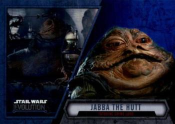 2016 Topps Star Wars Evolution - Blue Lightsaber #83 Jabba the Hutt Front
