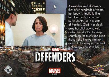 2018 Upper Deck Marvel's The Defenders #6 Close to Collapse Back