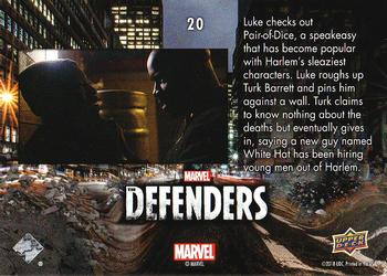 2018 Upper Deck Marvel's The Defenders #20 Trouble in a Pair-of-Dice Back