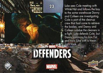 2018 Upper Deck Marvel's The Defenders #23 Mean Right Hook Back