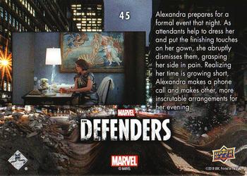 2018 Upper Deck Marvel's The Defenders #45 Change of Plans Back