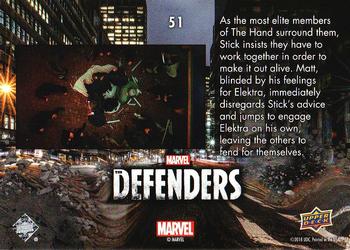2018 Upper Deck Marvel's The Defenders #51 Work Together Back
