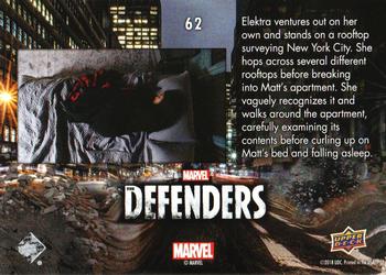 2018 Upper Deck Marvel's The Defenders #62 Matt's Apartment Back