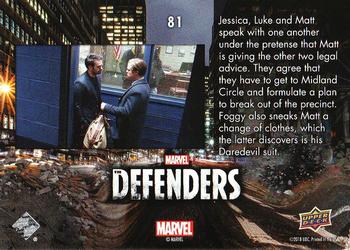 2018 Upper Deck Marvel's The Defenders #81 A Change of Clothes Back