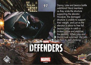 2018 Upper Deck Marvel's The Defenders #97 Stop Staring. Start Climbing. Back