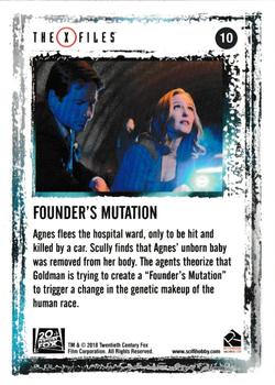 2018 Rittenhouse X-Files Seasons 10 & 11 #10 Founder's Mutation Back
