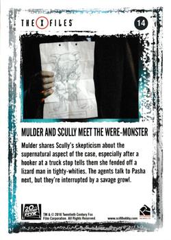 2018 Rittenhouse X-Files Seasons 10 & 11 #14 Mulder & Scully Meet the Were-Monster Back