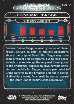 2018 Topps Star Wars: Galactic Files - Orange #ANH-32 General Tagge Back