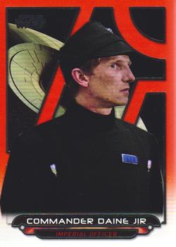 2018 Topps Star Wars: Galactic Files - Orange #ANH-33 Commander Daine Jir Front