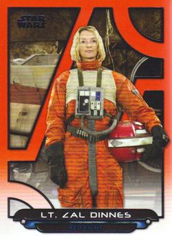 2018 Topps Star Wars: Galactic Files - Orange #RO-32 Lt. Zal Dinnes Front