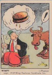 1951 Parkies Colour Comics (V339-3) #14 Wimpy Front