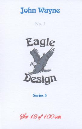 2005 Eagle Design John Wayne Series 5 #3 John Wayne Back