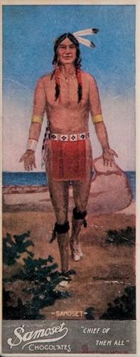 1920 Samoset Chocolates Famous Indian Chiefs #NNO Samoset Front