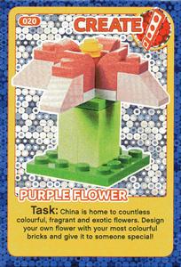 2018 Lego Create the World Incredible Inventions #20 Purple Flower Front