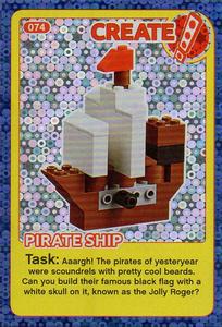 2018 Lego Create the World Incredible Inventions #74 Pirate Ship Front