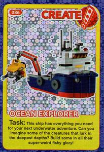 2018 Lego Create the World Incredible Inventions #86 Ocean Explorer Front